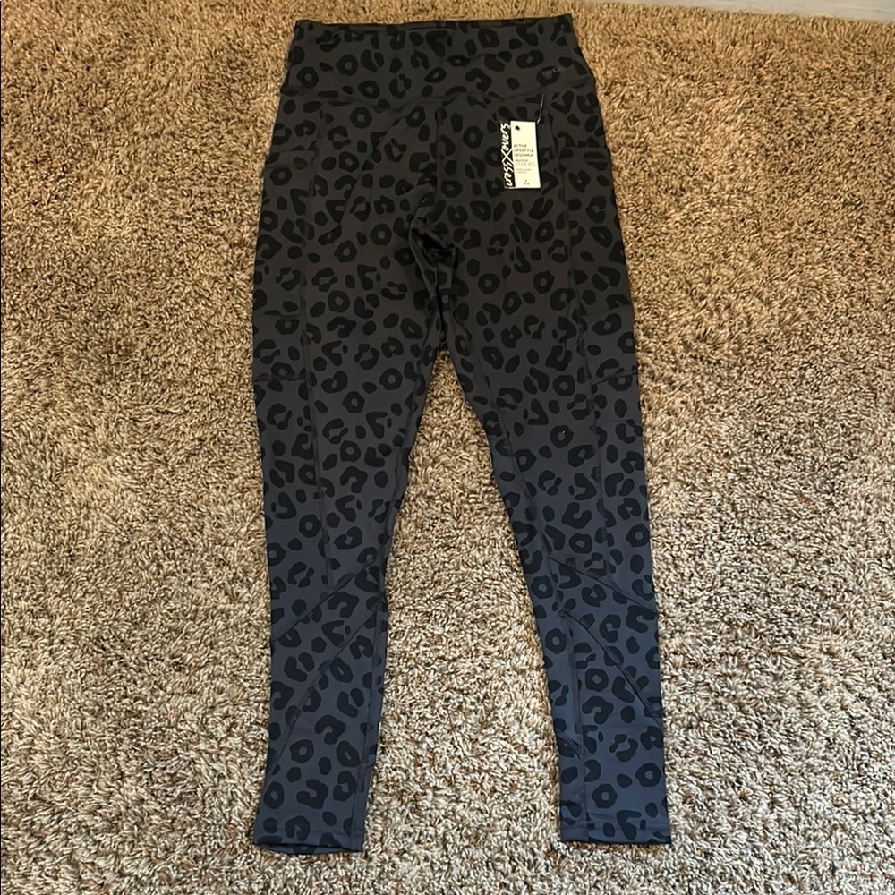 Black Leopard Print Leggings